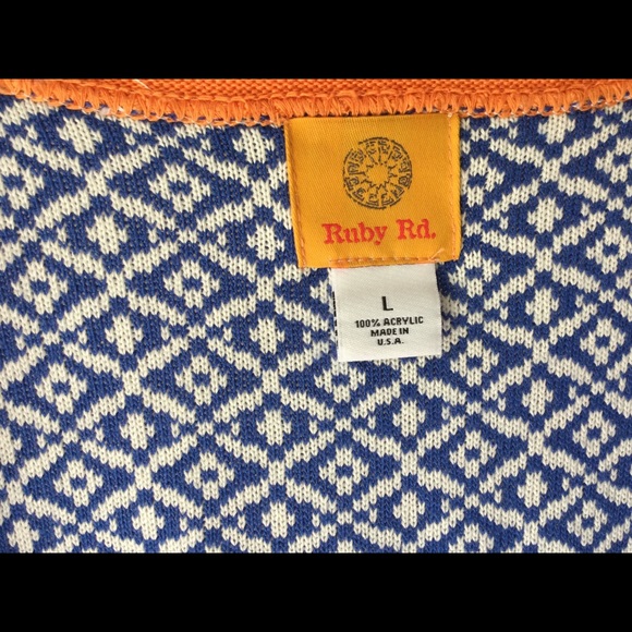 Ruby Rd. Open front Cardigan with fringe - Picture 5 of 5